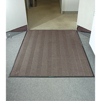 Waterhog&reg; Eco Elite Matting, Wiper/Scraper, 6' x 6' x 3/8", Chestnut Brown Oxford Builders Supplies Inc