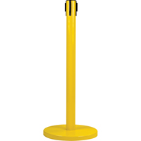Poteau r&eacute;cepteur pour barri&egrave;res sur pieds pour le contr&ocirc;le des foules, Hauteur de 35", Jaune Oxford Builders Supplies Inc