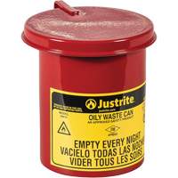 Mini bidons pour d&eacute;chets huileux pour dessus d'&eacute;tabli, Homologu&eacute; FM, 0,45 gal. US, Rouge Oxford Builders Supplies Inc