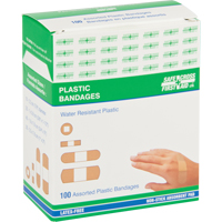 Bandages, Assorted, Plastic, Sterile Oxford Builders Supplies Inc