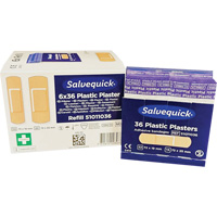 Salvequick&reg; Bandage Dispensing Systems Refills, Rectangular/Square, Plastic, Sterile Oxford Builders Supplies Inc