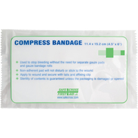Compress Bandages, Crepe Tails, Cut to Size L x 4-1/2" W Oxford Builders Supplies Inc