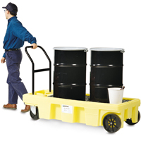 Poly-Spillcart Cart, 66.5" L x 29" W x 43.9" H, 57 US gal. Spill Cap. Oxford Builders Supplies Inc