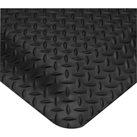 Tapis Smart No 497, Losange, 2' x 3' x 5/8", Noir, PVC Oxford Builders Supplies Inc