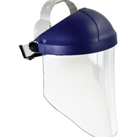 Ratchet Headgear with Faceshield, Polycarbonate, Ratchet Suspension Oxford Builders Supplies Inc