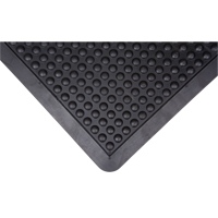 Anti-Fatigue Dome Matting, Bubbled, 2' x 3' x 1/2", Black, Rubber Oxford Builders Supplies Inc