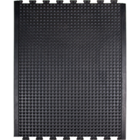 Anti-Fatigue Dome Matting, Bubbled, 3' x 4' x 1/2", Black, Rubber Oxford Builders Supplies Inc