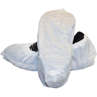 Cast "CPE" Embossed Shoe Covers, Large, Polyethylene, White Oxford Builders Supplies Inc
