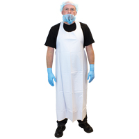 Vinyl Aprons, Vinyl, White, 35" W x 45" L Oxford Builders Supplies Inc