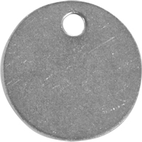 Blank Tags, Stainless Steel, 1.5" dia Oxford Builders Supplies Inc
