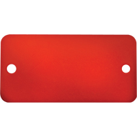 Blank Tags, Aluminum, 3" W x 1" H Oxford Builders Supplies Inc