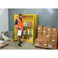 Flammable Storage Cabinet, 45 gal., 2 Door, 43" W x 65" H x 18" D Oxford Builders Supplies Inc