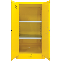 Flammable Storage Cabinet, 60 gal., 2 Door, 34" W x 65" H x 34" D Oxford Builders Supplies Inc