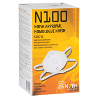 Particulate Respirator, N100, NIOSH Certified, Medium/Large Oxford Builders Supplies Inc