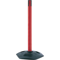 Single Line Heavy Duty Receiver Post, 38" High, Red Oxford Builders Supplies Inc