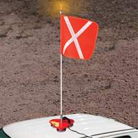 Support porte-drapeau Safety Whip, Fixation Aimant Oxford Builders Supplies Inc