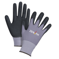 Gants ZX-1 de premi&egrave;re qualit&eacute; compatibles avec les &eacute;crans tactiles, 10/T-Grand, R&ecirc;vetement Nitrile/Mousse de nitrile, Calibre 15, Enveloppe en Nylon Oxford Builders Supplies Inc