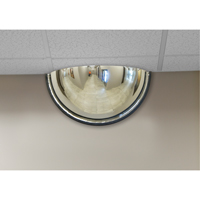 Miroir en d&ocirc;me 180°, Demi-d&ocirc;me, Dessus ferm&eacute;, Diam&egrave;tre 18" Oxford Builders Supplies Inc