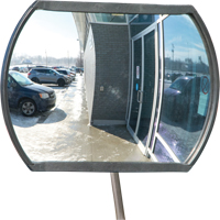 Miroir convexe rectangulaire/rond avec bras t&eacute;lescopique, 12" h x 18" la, Int&eacute;rieur/Ext&eacute;rieur Oxford Builders Supplies Inc