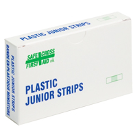 Junior Strips Bandages, Rectangular/Square, 1-1/2", Plastic, Non-Sterile Oxford Builders Supplies Inc