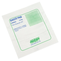 Gauze , Pad, 3" L x 3" W, Sterile, Medical Device Class 1 Oxford Builders Supplies Inc