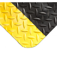Tapis Smart No 497, Losange, 2' x 10' x 1", Noir/Jaune, PVC/Ur&eacute;thane Oxford Builders Supplies Inc