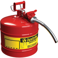Bidons s&eacute;curitaires AccuFlow, Type II, Acier, 5 gal. US, Rouge, Homologu&eacute; FM/List&eacute; UL/ULC Oxford Builders Supplies Inc