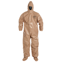 Combinaison de protection Tychem 5000 avec capuchon, Petit, Brun Oxford Builders Supplies Inc