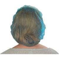 Bonnets bouffants non tiss&eacute;s, Polypropyl&egrave;ne, 21"/Grand, Bleu Oxford Builders Supplies Inc