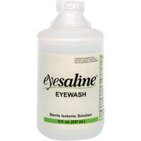 Bouteilles de solution saline pour douche oculaire, Bouteille Plein, 8 oz Oxford Builders Supplies Inc