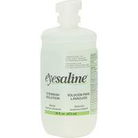 Bouteilles de solution saline pour douche oculaire, Bouteille Plein, 16 oz Oxford Builders Supplies Inc