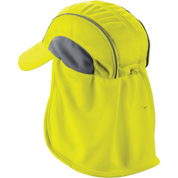 Chill-Its&reg; 6650 Cooling Hats with Neck Shades, Hi-Vis Lime Oxford Builders Supplies Inc