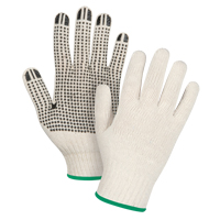 Gants tricot&eacute;s de poids lourd, Poly/coton, Un c&ocirc;t&eacute;, Calibre 7, Moyen Oxford Builders Supplies Inc