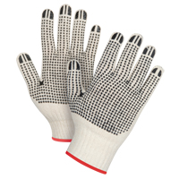 Gants tricot&eacute;s de poids lourd &agrave; deux c&ocirc;t&eacute;s avec pois, Poly/coton, Deux c&ocirc;t&eacute;s, Calibre 7, Petit Oxford Builders Supplies Inc