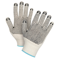 Gants tricot&eacute;s de poids lourd &agrave; deux c&ocirc;t&eacute;s avec pois, Poly/coton, Deux c&ocirc;t&eacute;s, Calibre 7, T-Grand Oxford Builders Supplies Inc