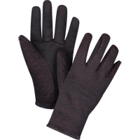 Gants de jersey, Grand, Brun, Molleton rouge, &agrave; enfiler Oxford Builders Supplies Inc