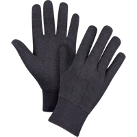 Gants de jersey, Grand, Brun, Non doubl&eacute;, Poignet en tricot Oxford Builders Supplies Inc