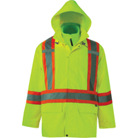 Vestes de s&eacute;curit&eacute; 3 en 1 Journeyman, Polyester, Jaune lime haute visibilit&eacute;, Petit Oxford Builders Supplies Inc