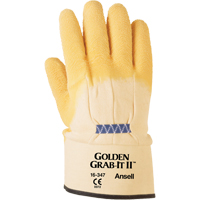 Golden Grab-It&reg; II Gloves, 10/X-Large, Rubber Latex Coating, 13 Gauge, Nylon Shell Oxford Builders Supplies Inc
