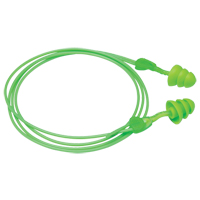 Bouchons d'oreilles r&eacute;utilisables Glide Trio, Avec cordon, Vrac - &agrave; nu, 27 dB NRR, Taille unique Oxford Builders Supplies Inc