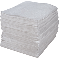 Feuilles absorbantes li&eacute;es de premi&egrave;re qualit&eacute;, Huile seulement, 15" x 17", 30 gal. d'absorption Oxford Builders Supplies Inc