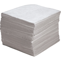 Premium Meltblown Sorbent Pads, Oil Only, 15" x 17", 30 gal. Absorbancy Oxford Builders Supplies Inc