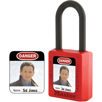 Zenex Thermoplastic Photo Padlock Identification Labels Oxford Builders Supplies Inc