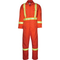 Westex UltraSoft&reg; Unlined Coveralls, Large, Orange Oxford Builders Supplies Inc