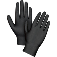Heavyweight Tactile Grip Examination Gloves, X-Small, Nitrile, 8-mil, Powder-Free, Black Oxford Builders Supplies Inc