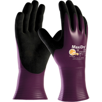 Gants ATG MaxiDry 56-426, 7/Petit, R&ecirc;vetement Nitrile, Calibre 15, Enveloppe en Nylon Oxford Builders Supplies Inc