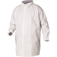 Sarraus de laboratoire KleenGuard A20, SMS, Blanc, Grand Oxford Builders Supplies Inc