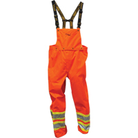 Safety Rainwear, Small, Polyester/PVC, Orange Oxford Builders Supplies Inc