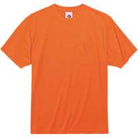 GloWear 8089 Non-Certified T-Shirt, Polyester, Small, High Visibility Orange Oxford Builders Supplies Inc