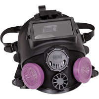 Respirateur &agrave; masque complet de la s&eacute;rie 7600 avec &eacute;quipement d'appoint pour le soudage, Silicone, Petit Oxford Builders Supplies Inc